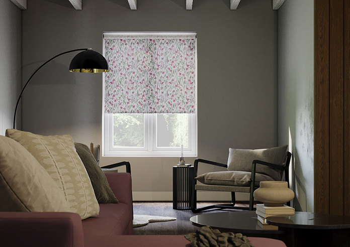 Wildflowers, Fuchsia - Roller Blind - Image 3